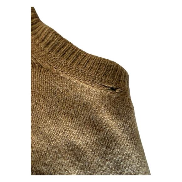 Hilditch And Key London & Paris Cashmere Sweater Vest V Neck Large Brown - Picture 5 of 12